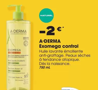 A-Derma - Exomega Control offre sur Aprium Pharmacie