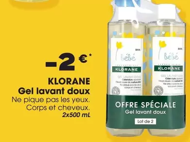 Klorane - Gel Lavant Doux offre sur Aprium Pharmacie