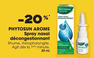 Phytosun Aroms - Spray Nasal Décongestionnant offre sur Aprium Pharmacie