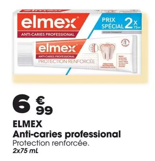 Elmex - Anti-caries Professional offre à 6,99€ sur Aprium Pharmacie