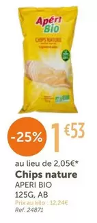 Aperi Bio - Chips Nature offre à 1,53€ sur L'Eau Vive