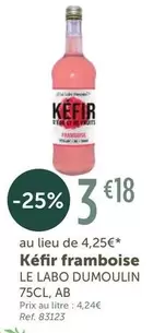 Le labo Dumoulin - Kefir Framboise offre à 3,18€ sur L'Eau Vive