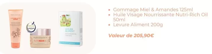 Marie - Gommage Miel & Amandes offre à 205,9€ sur Nutrimetics