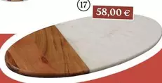 BE HOME Planche Ovale Marbre Et Bois offre à 58€ sur Du Bruit dans la Cuisine