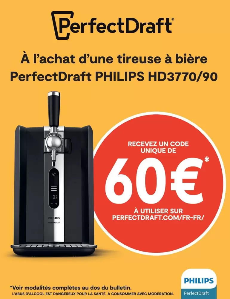 Philips - Recevez Un Code Unique De offre à 60€ sur Connexion