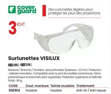 Cover Guard - Surlunettes Visilux offre à 3€ sur Au Forum du Bâtiment