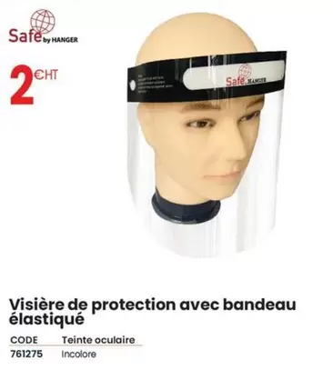 Visière De Protection Avec Bandeau Élastiqué offre à 2€ sur Au Forum du Bâtiment