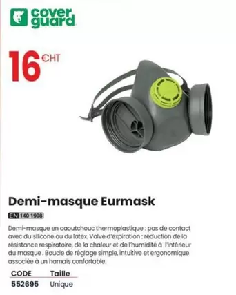 Cover Guard - Demi-Masque Eurmask offre à 16€ sur Au Forum du Bâtiment