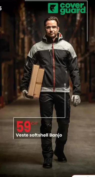 Cover Guard - Veste Softshell Banjo offre à 59€ sur Au Forum du Bâtiment