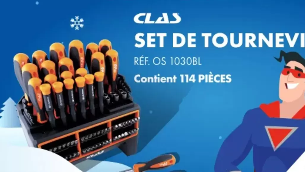 Clas - Set De Tournevis OS 1030BL offre à 29,9€ sur Autodistribution