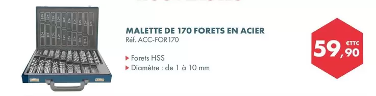 Leverok - Malette De 170 Forets En Acier offre à 59,9€ sur Autodistribution