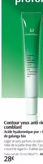 Dr Pierre Riacud - Contour Yeux Anti-Rides Comblant offre à 28€ sur Dr Pierre Ricaud