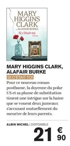 Harry Higgins Clark, Alafair Burke