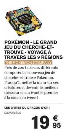 pokemon - voyage a travers les 9 regions