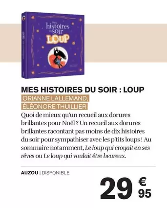 Auzou - Mes Histoires Du Soir : Loup