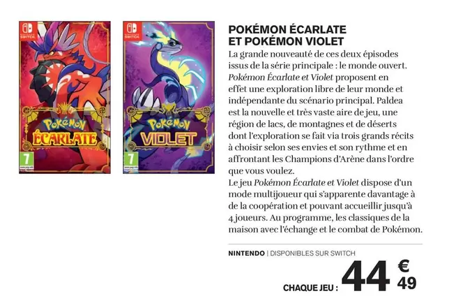 Pokemon - Pokémon Écarlate Et Pokémon Violet