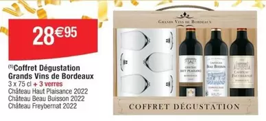 Château Freybernat - Coffret Dégustation Grands Vins De Bordeaux offre à 28,95€ sur Cora