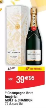 Brut - Champagne  Impérial offre à 39,95€ sur Cora