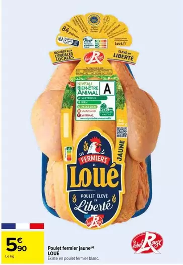 loué - poulet fermier jaune