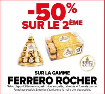 ferrero rocher - sur la gamme