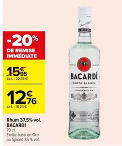 Bacardi - Rhum 37,5% Vol.