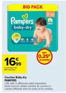 Pampers - Couches Baby-dry