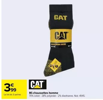 cat - mi-chaussettes homme