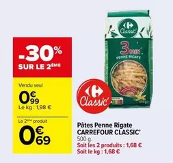 Carrefour - Pâtes Penne Rigate