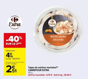 carrefour - tapas de seiches marinées