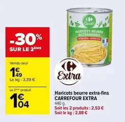 Carrefour - Haricots Beurre Extra-fins