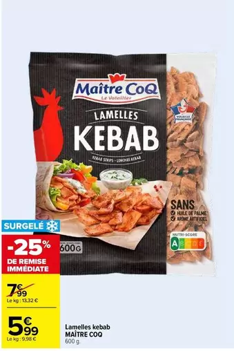 Maître Coq - Lamelles Kebab