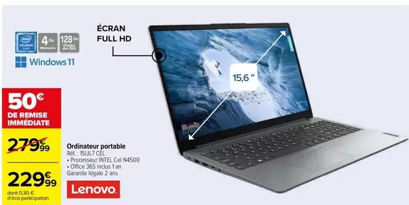 lenovo - ordinateur portable 15,7 cm (55") 4k m850