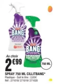 Bang - Spray 750 Ml Cillitband