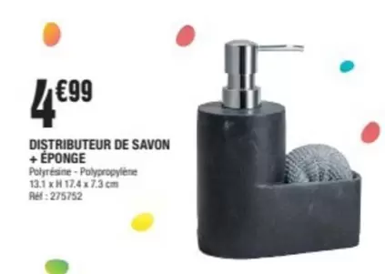 Distributeur De Savon + Éponge