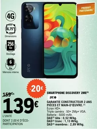 Écran - Smartphone Discovery 2MME