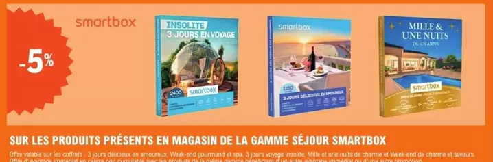 Smartbox Séjour : Offres et Caractéristiques des Produits en Magasin