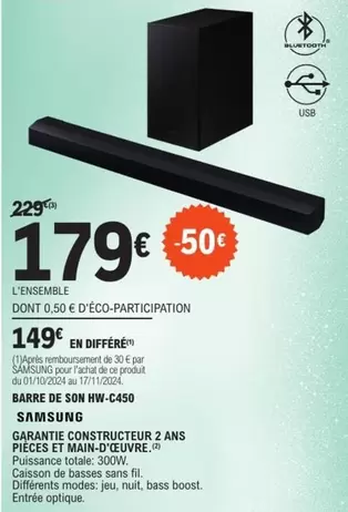 Samsung - Barre De Son Hw-c450