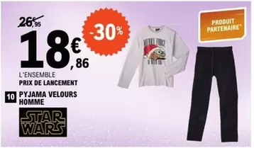 Star Wars - Pyjama Velours Homme