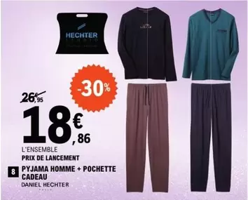 Daniel Hechter - Pyjama Homme + Pochette Cadeau