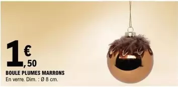 Dim - Boule Plumes Marrons