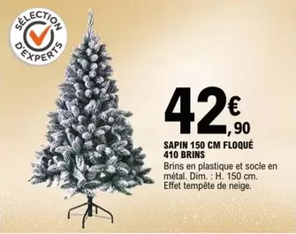 Dim - Sapin 150 Cm Floque 410 Brins