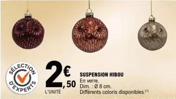 Suspension Hibou