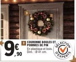 Dim - Couronne Boules Et Pommes De Pin