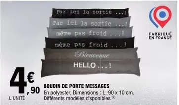 Hello - Boudin De Porte Messages