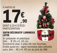 Dim - Sapin Décoratif Lumineux Lutin