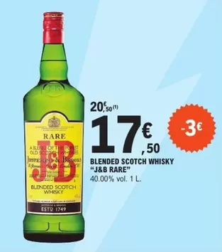 J&B - Blended Scotch Whisky Rare