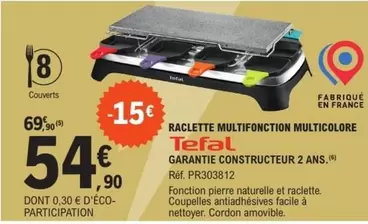 Tefal - Raclette Multifonction Multicolore