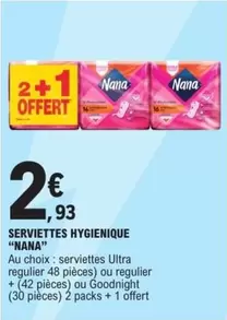 Nana - Serviettes Hygienique