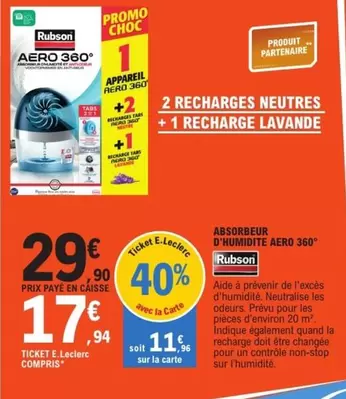 Promo - Absorbeur D'humidité Aero 360°