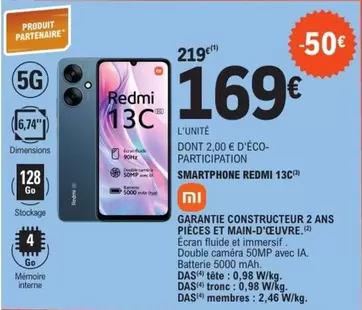 Écran - Smartphone Redmi 13c